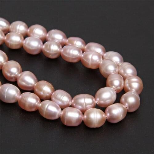Natural freshwater pink pearls potato Cultured pearls loose beads 7-8mm For Jewelry Making DIY Bracelet Necklace Women Elegant