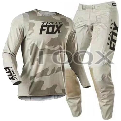 New Arrival 2021 Troy Fox 180 Oktiv Trev Gear Set Racing Kits Mountain Bicycle Offroad Jersey Pants Street Moto Riding Suit