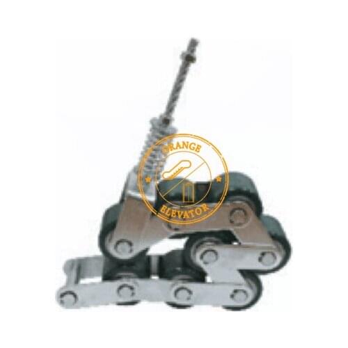 Escalator Handrail Tension Chain Plate L85mm 8 Rollers OD75mm W60mm 6004