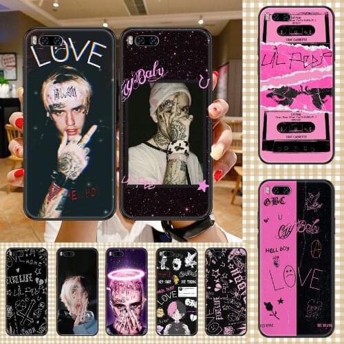 Rapper Lil Peep Phone case For Xiaomi Mi Max Note 3 A2 A3 8 9 9T 10 Lite Pro Ultra black 3D cover luxury funda tpu cell cover