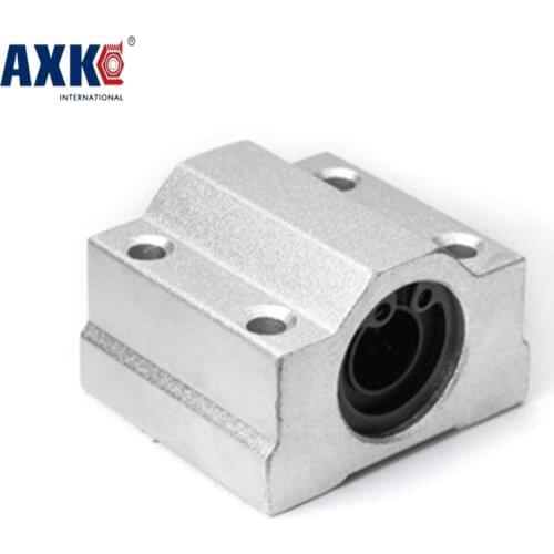 4pcs Sc8uu Sc10uu Sc12uu Sc16uu Slide Unit Block Bearing Steel Linear Motion Ball Bushing Shaft Cnc 3d Printer