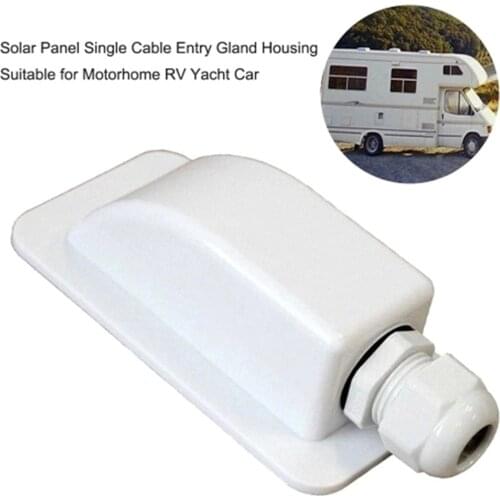 Single Hole Junction Box Waterproof ABS Roof Cable Entry Gland For Solar Panels Motorhomes Caravans Boats