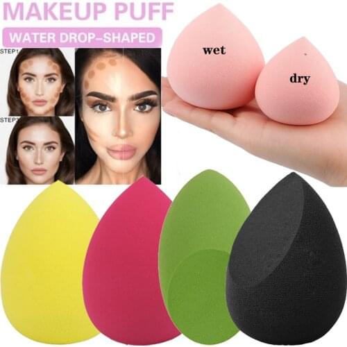 1pcs water-absorbent peach drop-shaped beauty makeup egg makeup sponge mixed facial foundation cream soft makeup puff cosmetics