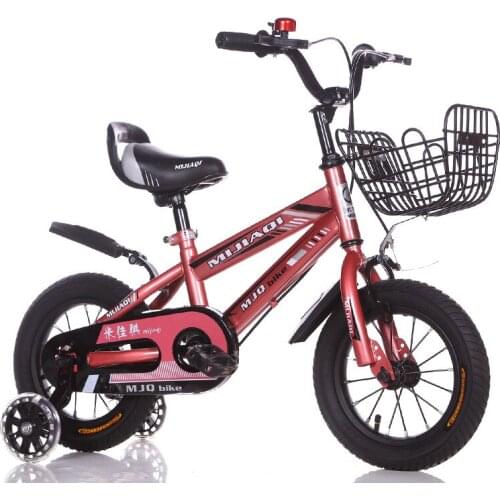 High-end childrens bicycle 14-16-18 inch men and women baby stroller kids four-wheeled bicycle