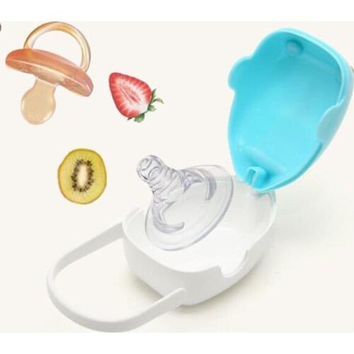 1Pc Baby Pacifier Storage Box Portable Cute Whale Shape Kids Pacifier Nipple Cradle Case Holder Travel Storage Box Pacifier Boxs