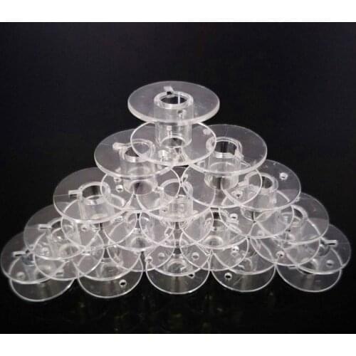 100pk. Clear Bobbins 102261103 (SA156) fits Elna, Janome, Brother 5BB5006