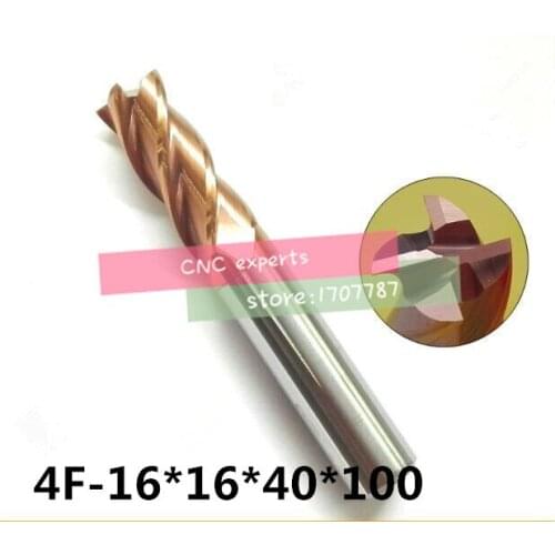 4F-16 HRC60,carbide Square Flatted End Mills coating:nano 4 flute diameter14 mm, The Lather,boring Bar,cnc,machine