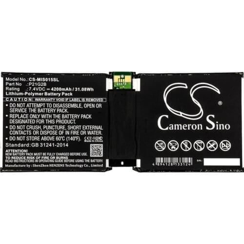 Cameron Sino 4200mah battery for MICROSOFT Surface 2 10.6" Surface 2 RT2 1572 P21G2B batteries