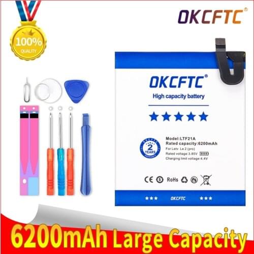 OKCFTC 6200mAh LTF21A For Letv LeEco Le 2 (pro) le 2S le S3 X528 X621 X625 X626 X20 X25 X620 X520 X522 X525 X526 X527 Battery