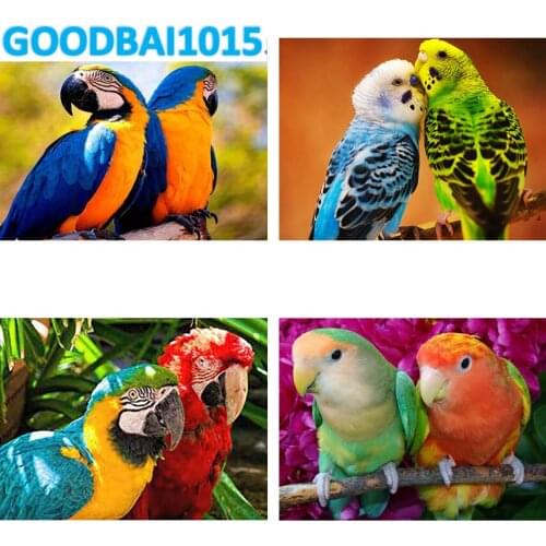 5D DIY Diamond Painting Embroidery Parrot Animal Cross Stitch Kits Full Square Round Drill Crafts Mosaic Home Decor