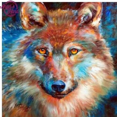 Diamond Embroidery animal wolf diamond Painting Cross Stitch DIY 5D Diamond Mosaic Picture Full Rhinestones birthday present