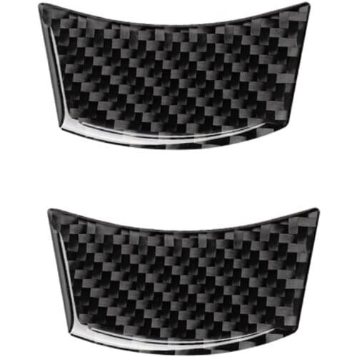 Carbon Fiber Car Accessories Interior Steering Wheel Decoration Cover Trim Stickers For BMW 5 Series F10 F18 528 525li 2011-2017