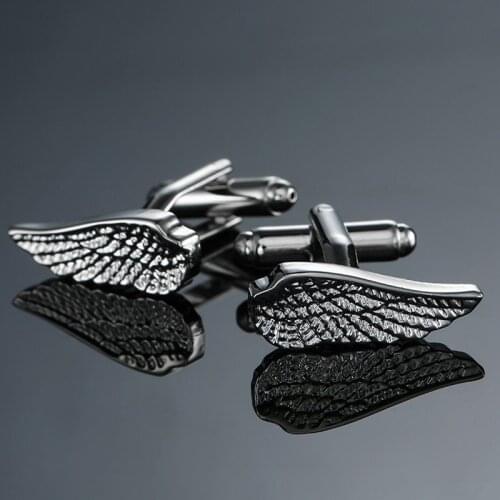 Free shipping, new silvery wings Cufflinks fashion mens shirt cuff button senior designer exclusive design shirt button