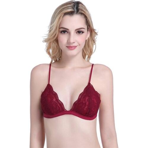 Brand Thin Sexy Lace Bra Comfortable Wire Free Bralette Fashion Underwear Bras For Women Seamless Push Up Bra Bralett Bh