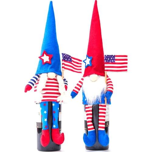 Wine Bottle Cover Cartoon Dwarf Simulation Doll Stuffed Toys Desktop Decor for Home Restaurant