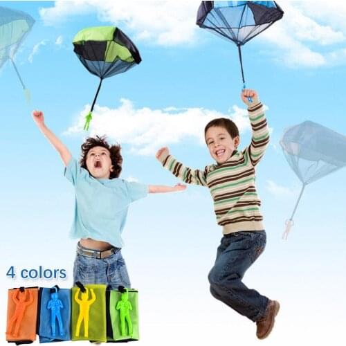 Childrens small parachute kindergarten hand throw parachute square beach hand throw toy Kid Outdoor Game Play Educational