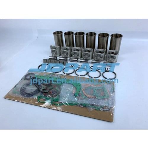 D6E Repair Overhaul Kit With Head Gasket Set Piston Rings Liner Kit For Volvo