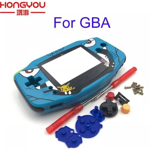 Cartoon Limited Edition Full Housing Shell replacement for Nintendo Gameboy Advance for GBA Game Console Cover Case