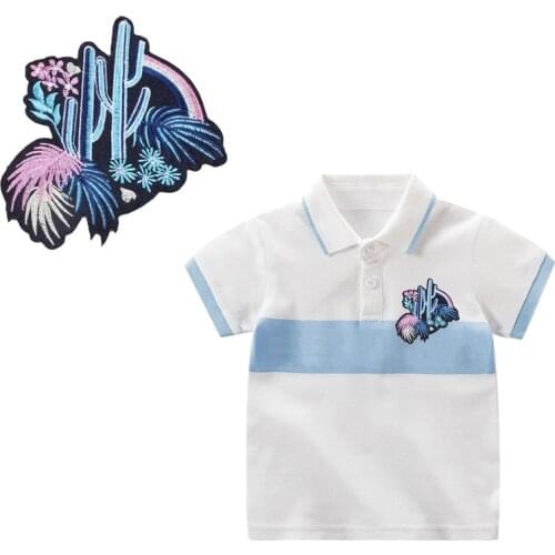 Vegetable badge cactus stars Patches For Stripe Clothes Patch A-level Washable Iron On Applique DIY Clothing Sticker