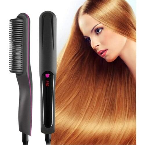 New Straight Hair Comb Anion Comb Multi-function Artifact Automatic Modeling Comb Straightener Anti-scalding Electric Curling St