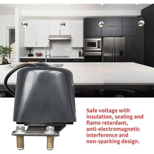 New professional DC8V-DC16V alarm automatic stop valve for gas pipeline safety device for kitchen and bathroom