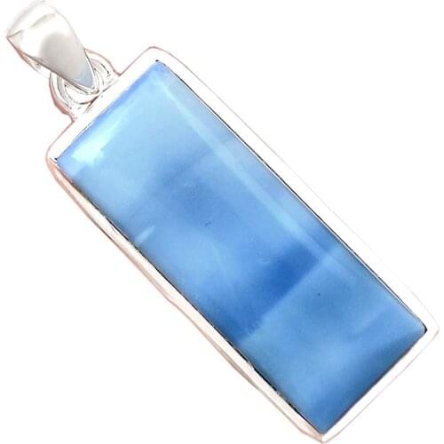 Genuine OWYHEE OPAL Pendant 925 Sterling Silver, 38.4 mm, AP6781
