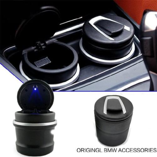 Portable Auto Car Truck LED Cigarette Smoke car Ashtray Blue LED Light Smokeless Ashtray Cigarette Holder