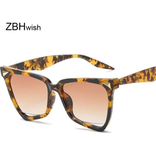Fashion Cat Eye Leopard Sunglasses Women Luxury Brand Designer Vintage Sun Glasses Female Gafas De Sol Uv400