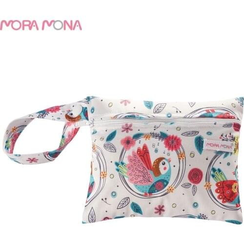 Mora Mona Single Small Mama Menstrual Pads Bag Mini Waterproof Wet Bag For Feminine Sanitary Napkins
