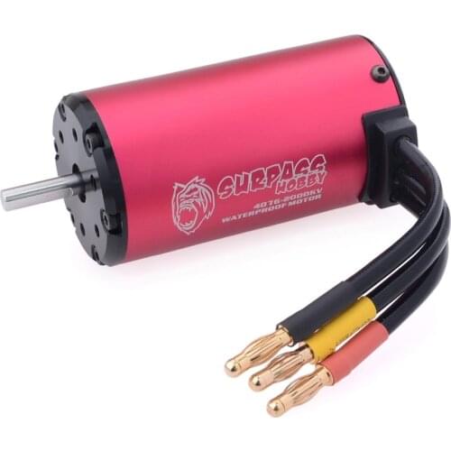 Surpass Hobby 4068 4076 5.0mm Brushless Motor 1350KV 1700KV 2000KV 2250KV 2050KV 2650KV for RC 1/8 RC Drift Buggy Crawler Car