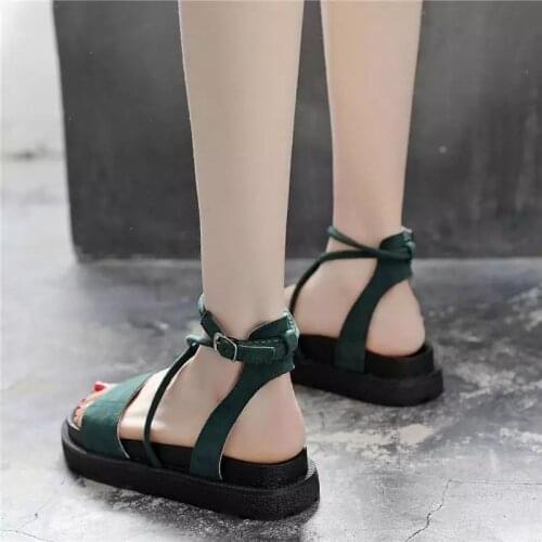 2021 Women Sandals New Summer Ladies Shoe Flat Gladiator Back Strap Beach Sandal Open Toe Casual Walking Sandalias