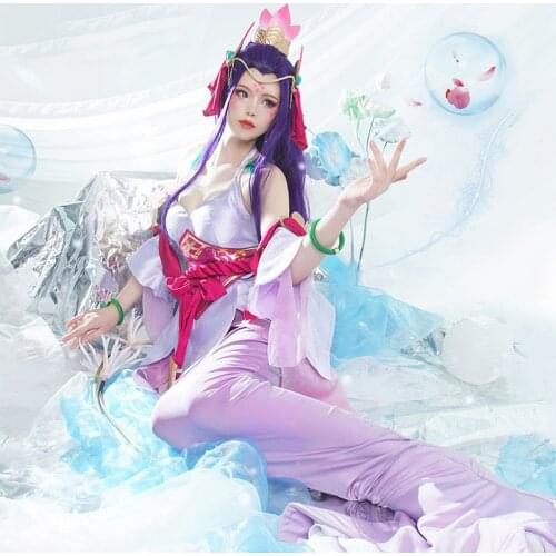 Game LOL Jade Sword Legend Nami Cosplay Costume Cute Battle Dress with Mermaid Tail Headwear Women Halloween Carnival Uniforms