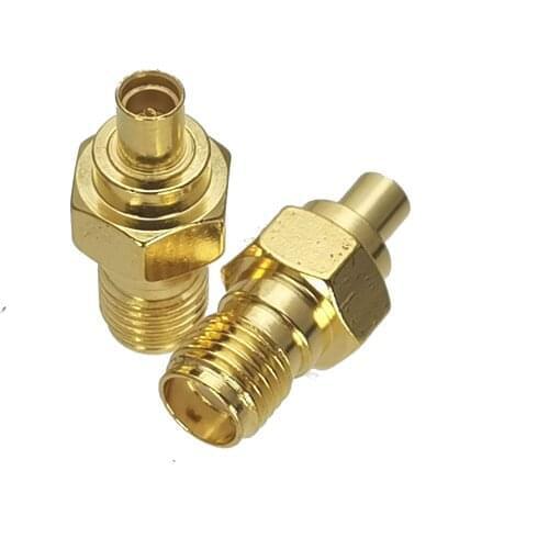 10Pcs SMA Female Jack to MMCX Female Jack RF Adapter Connector Coaxial High Quanlity straight