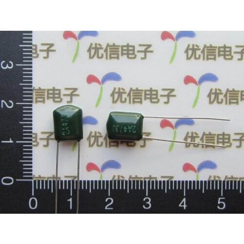 100pcs/lot High Quality DIP polyester capacitor 2A473 100V 47NF Dacron Capacitor 47NF 100V