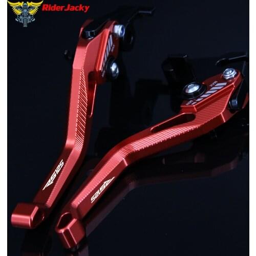3D design (Rhombus Hollow) Red CNC Motorcycle Adjustable Brake Clutch Lever For Aprilia RS125 RS 125 2006-2010 2007 2008 2009