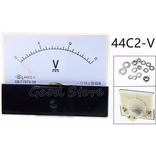 44C2 DC 100V 150V 250V 300V 400V 450V 500V 600V Voltmeter Analog Voltmeter Square DC Voltage Panel Meter
