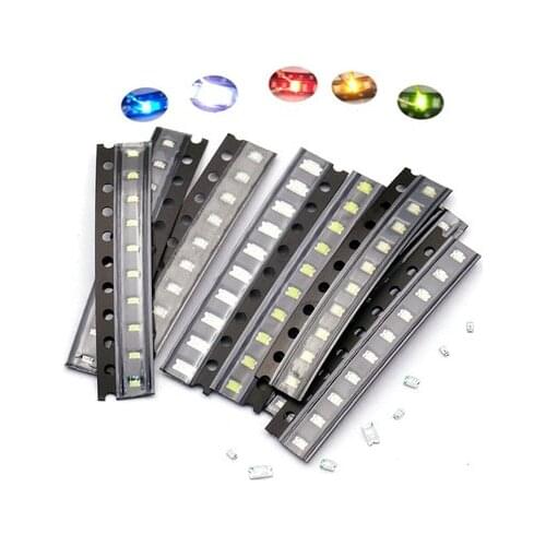 5 colors x20pcs =100pcs SMD 0603 0805 led Super Bright Red/Green/Blue/Yellow/White Water Clear LED Light Diode