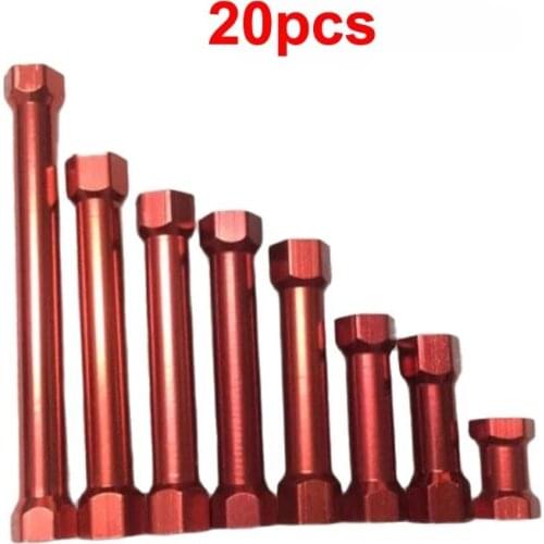 20PCS M3 Aluminum Hexagon Column 9mm-70mm Length Round Standoff Spacer Stud Fastener for RC Quadcopter Frame