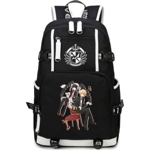 Danganronpa Monokuma Large school backpacks for teenage girls big High School bag Bear youth Leisure College Women Mochilas
