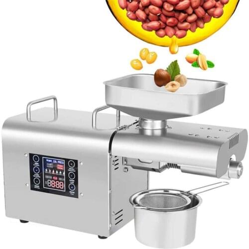 Household Oil Press Intelligent Temperature Control Oil Presser Stainless Steel Kitchen Appliances Oil Processing Equipment