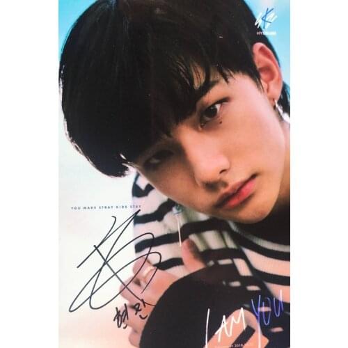 Hand signed Stray Kids Hyun Jin autographed photo I AM YOU K-POP 5*7 collection 102018A