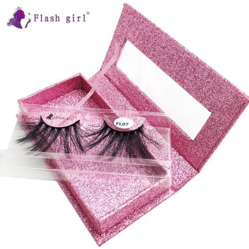 Hot Sale Thick Eyelash With Beautiful Box FL01-FL10 Good Quality 25MM 100% Handmade Natural Soft Eyelashes
