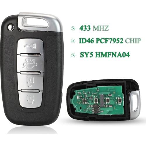 Bilchave 5pcs Remote Key 433Mhz FOB For Hyundai I30 IX35 Sonata Genesis Equus Veloster Kia Forte Soul Rio Borrego Sorento Optima