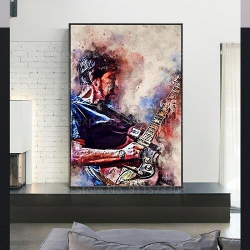 Chris Rea Guitarist Blues Rock Music Singer Canvas Painting Poster And Prints Picture On The Wall Abstract Decorative Home Decor