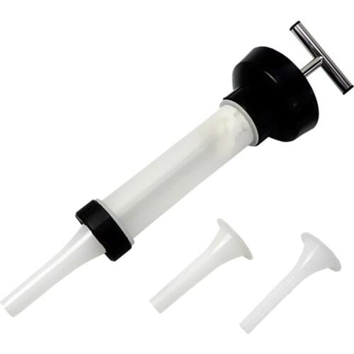 Homemade Sausage Meat Filler Machine Hot Dog Sausage Meat Stuffer Filler Maker Manual Sausage Syringe Machine Funnel Nozzle Set