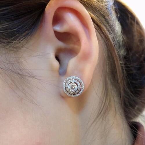 New Hot Brand Fashion Austria Crystal Jewelry For Women White Stone Earrings Party Earrings Water Earrings Designer Jewelry