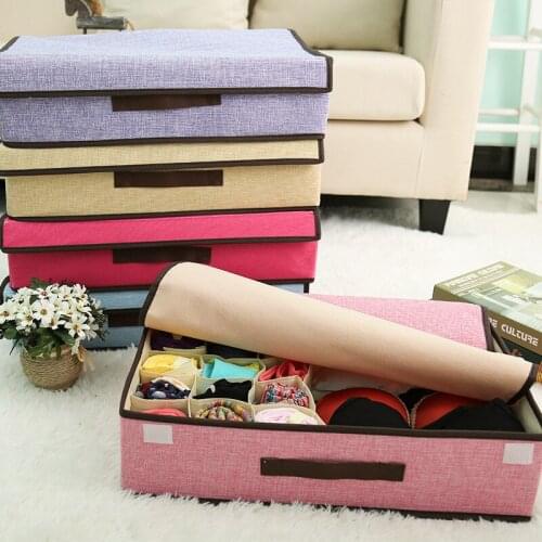 New hot storage box bins home organizer boxes Foldable Socks Ties underwear box fashion storage organizer bags