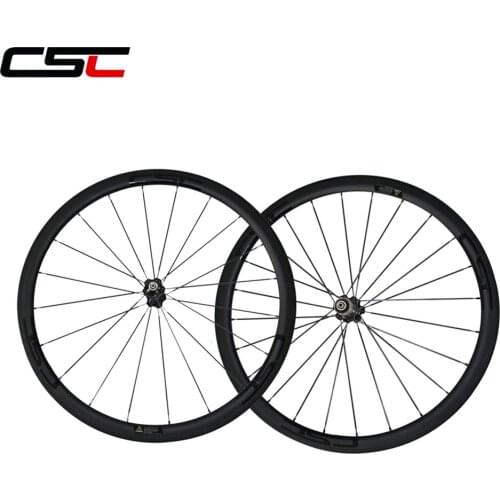 CSC U Shape 25mm width 700C full carbon 38mm clincher road wheels