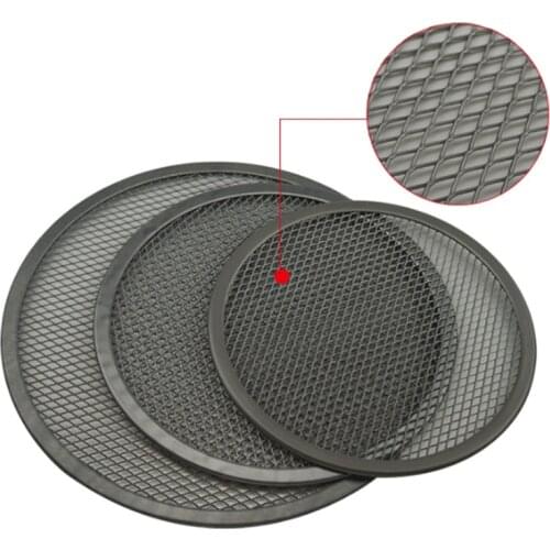 Good quality black Non-Stick Pizza Tray Mesh Seamless Aluminum Pancake Pizza Screen Baking Tray Metal Net Bakeware Baking