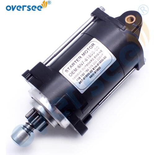 6N7-81800 Start Motor For YAMAHA Outboard Motor Parts 115-250HP 9T STARTER 6K7-81800-00 61H-81800-00 69W-81800